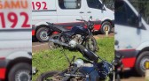 Duas pessoas ficam feridas em acidente com motocicletas
