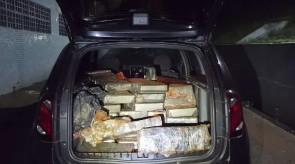 Ação conjunta apreende quase 580 quilos de maconha no Oeste do Paraná