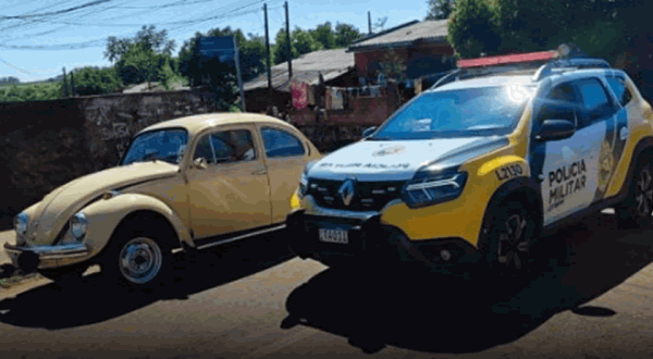 Polícia Militar recupera Fusca furtado no Bairro Padre Ulrico