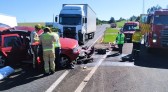 Mulher morre após se envolver em colisão lateral na BR-280 no trevo de acesso a Salgado Filho