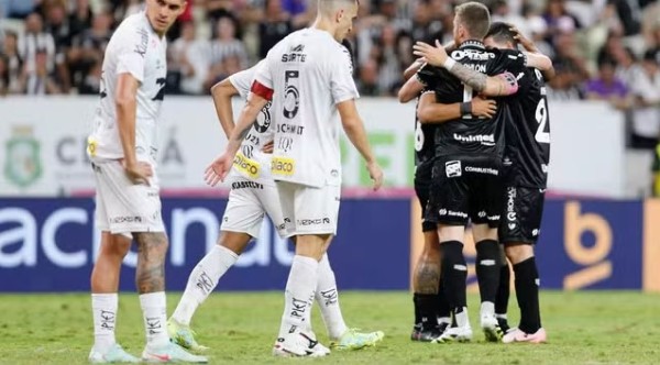 Ceará se impõe, vence o Santos e entra na zona de classificação para a Sul-Americana