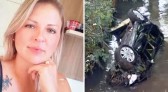 Mulher que morreu após carro cair em rio é identificada