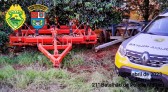 Maquinário agrícola de aproximadamente 150 mil reais é recuperado pela Polícia Militar