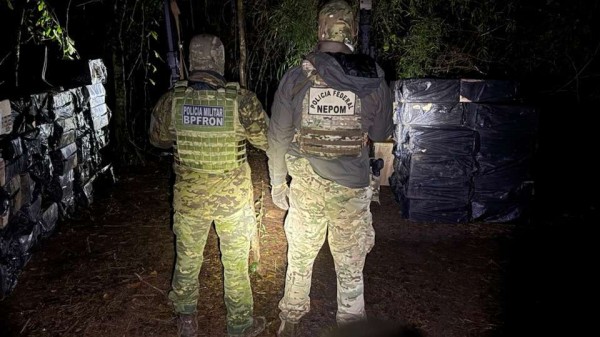 Ação na fronteira resulta em apreensão de produtos contrabandeados avaliados em cerca de R$ 1 milhão