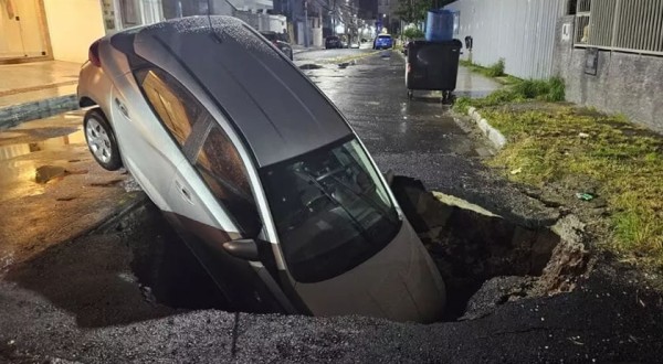SC debaixo d’água: 20 cidades já passam de 100 mm de chuva e ciclone ainda nem se formou