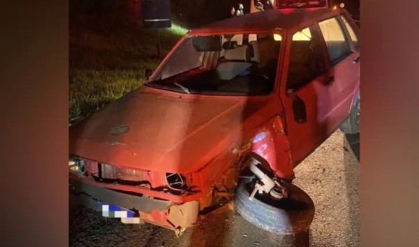 Motorista fica ferido em colisão na PR-483