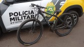 Polícia Militar apreende bicicleta encontrada abandonada em área de mata