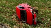 Colisão entre dois automóveis é registrada na PR 182