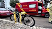 Homem é socorrido inconsciente após sofrer queda de bicicleta