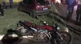Jovem fica ferido em acidente com motocicleta