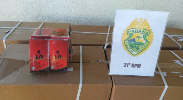 PM apreende mercadorias avaliadas em meio milhão de reais