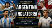 Argentina e Inglaterra reeditam rivalidade histórica em semifinal da Copa marcada por Maradona, Beckham e Malvinas