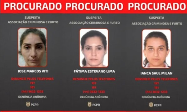Três Mulheres São Procuradas por Golpe Contra Idosa