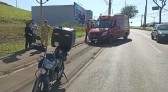 Acidente deixa motociclista ferido na Avenida Antônio Silvio Barbieri