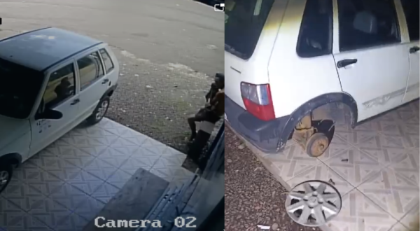 Furto de pneus e bateria de veículo é registrado nas proximidades da aduana de cargas