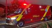 Jovem fica ferido em colisão entre carro e moto na PR-180