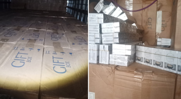 Polícia Militar realiza apreensão de carga milionária de cigarros contrabandeados