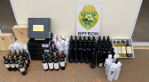 BPFRON apreende bebidas estrangeiras em Santo Antônio do Sudoeste