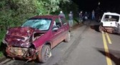 Quatro vítimas em colisão traseira na PR 180