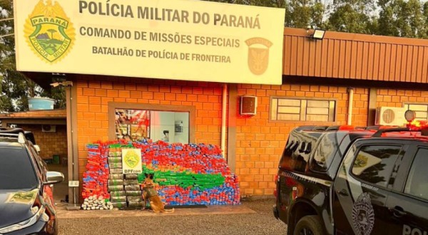 Polícia Militar apreende mais de uma tonelada de drogas no Oeste do Estado